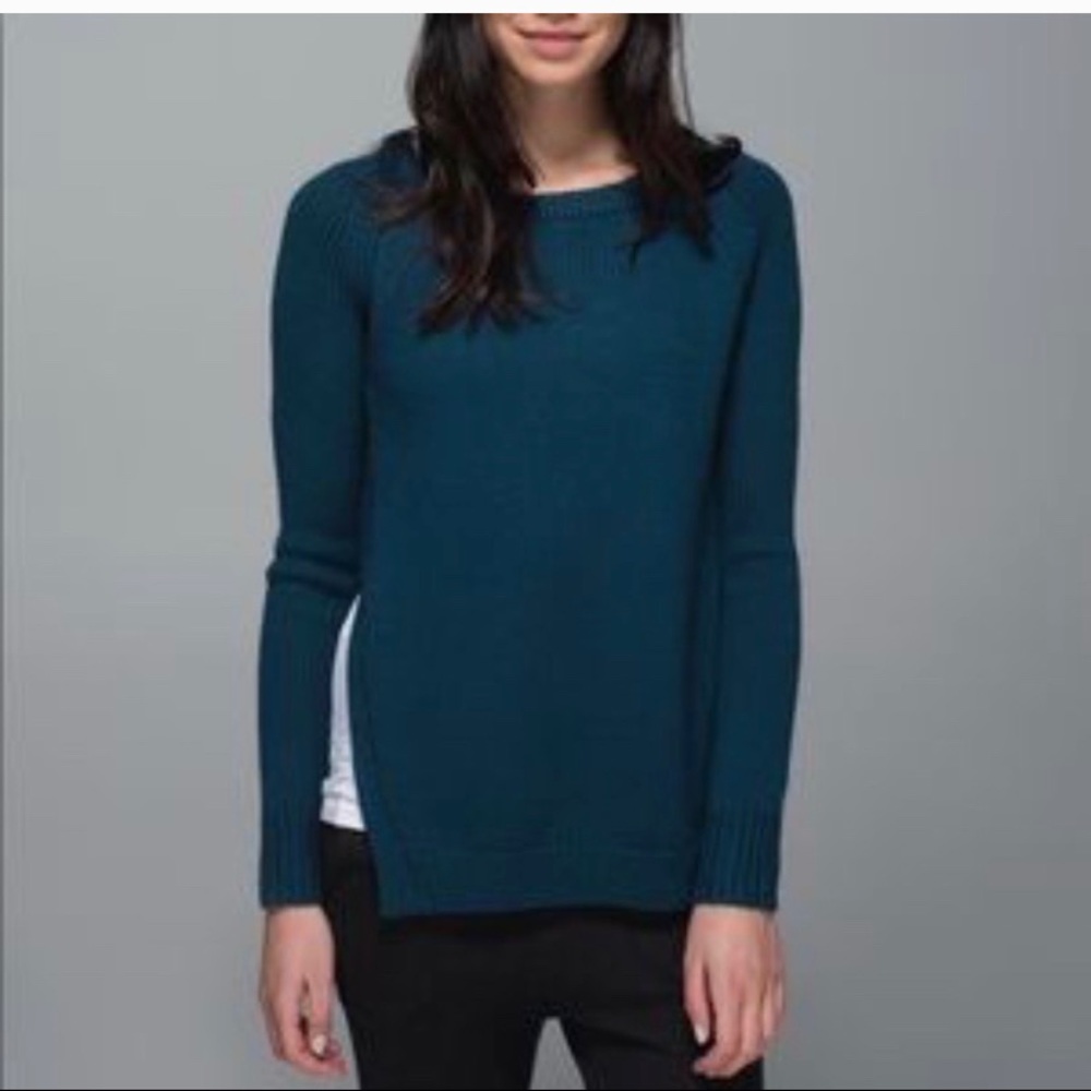 Lululemon yin to you wool sweater grey